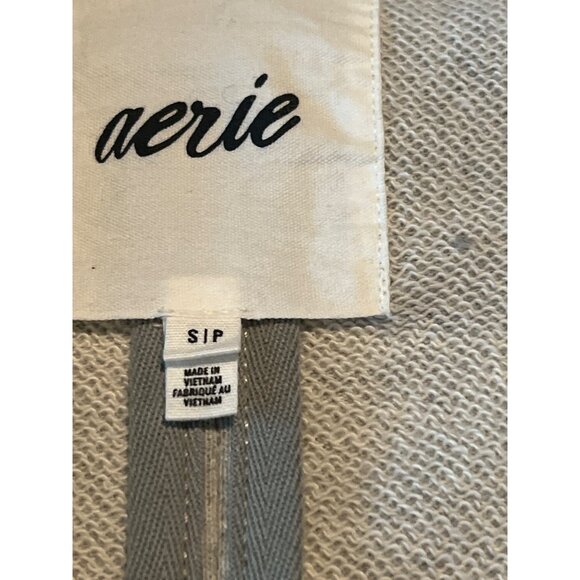 Aerie Womens Grey Knit  Fleece Blazer With Pockets Size S - Picture 4 of 8